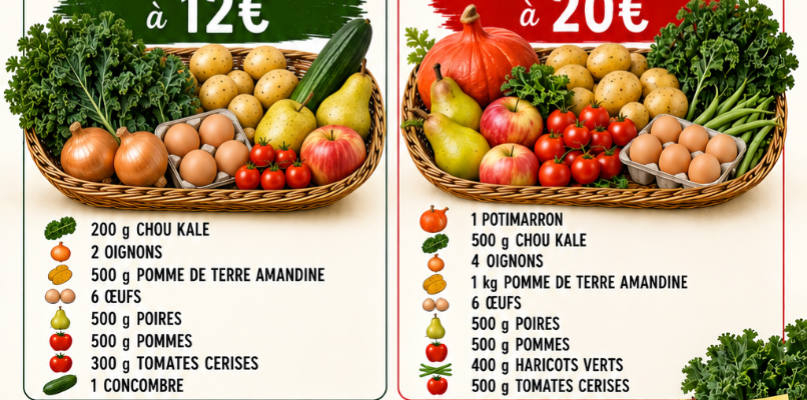 PANIER CHOU KALE